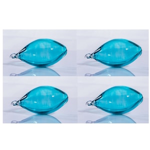 juego de 4, 8 o 12 adornos navideños de cristal con colores personalizados y adornos de cristal personalizados en forma de cp con cristal