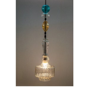 multi-colors handmade glassblowing 14 inch height pendant lighting lighting fixtures