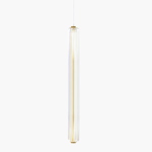 Modern Unique Industrial Hand Made Linear Illuminating Glass Blowing line pendant Could be module vertical or horizontal, Ceiling Light Deco