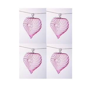 set di 4 o 8 o 12 addobbi natalizi in vetro con colori personalizzati e addobbi in vetro in cartoncino personalizzati a forma di bt con cristallo