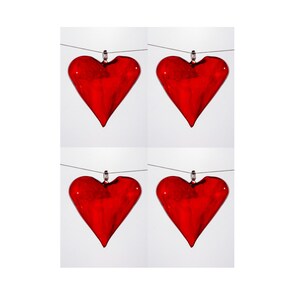 set di 4 o 8 o 12 ornamenti natalizi in vetro con colori personalizzati e ornamenti in vetro per biglietti personalizzati a forma di bs con cristallo