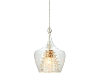 Glass Blown Pendant Light - Kitchen Island Light fixtures - ceiling lights- Pendant Lights - ceiling light for Modern décor - Hanging Lamp