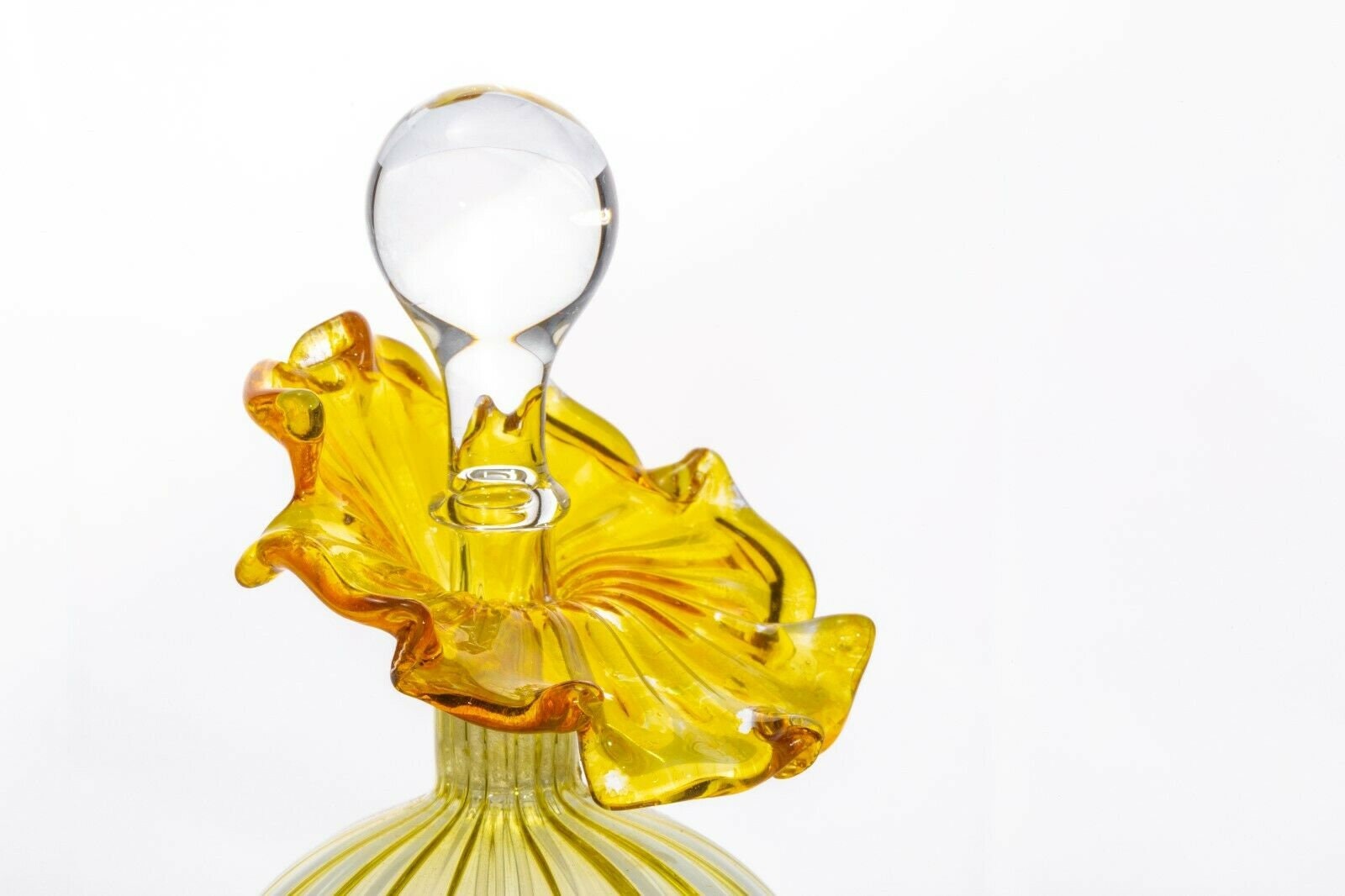 Glass Fragrance Perfume Bottle Hand Blown Fine Detailed Etsy