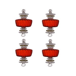 set van 4 of 8 of 12 glazen kerstversieringen met aangepaste kleuren en gepersonaliseerde kaart speciaal cadeau gegraveerde ornamenten in ai-vorm
