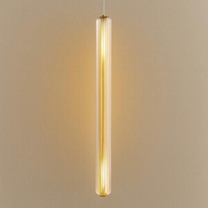 Handmade Industrial Glass Blowing Pendant Light: Modern Linear Ceiling Deco