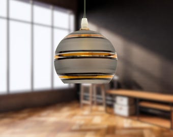 Handmade Glass Pendant Light: Modern Dining Illumination