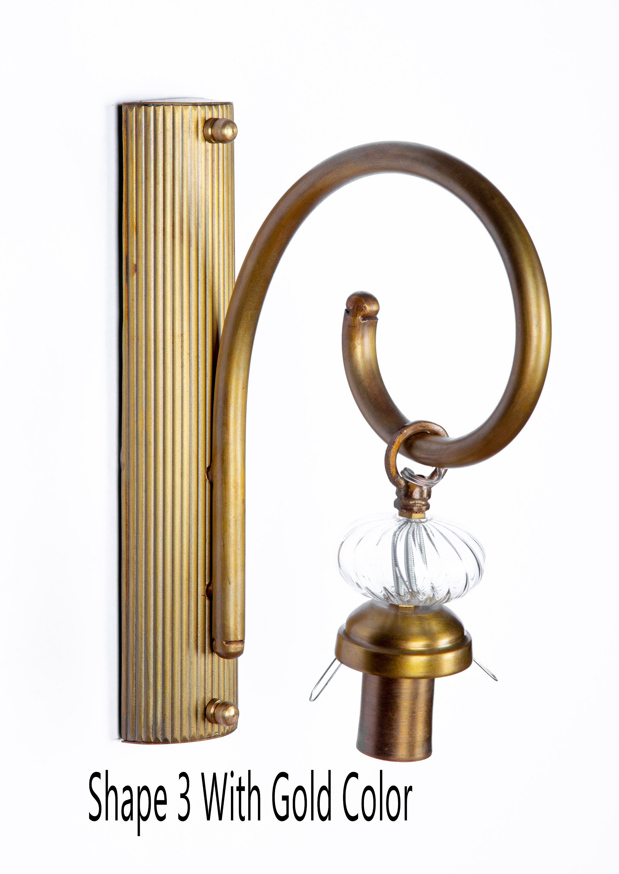 Industrial Wall Light Glass Blown Art Glass Bedside Lamp Wall Etsy