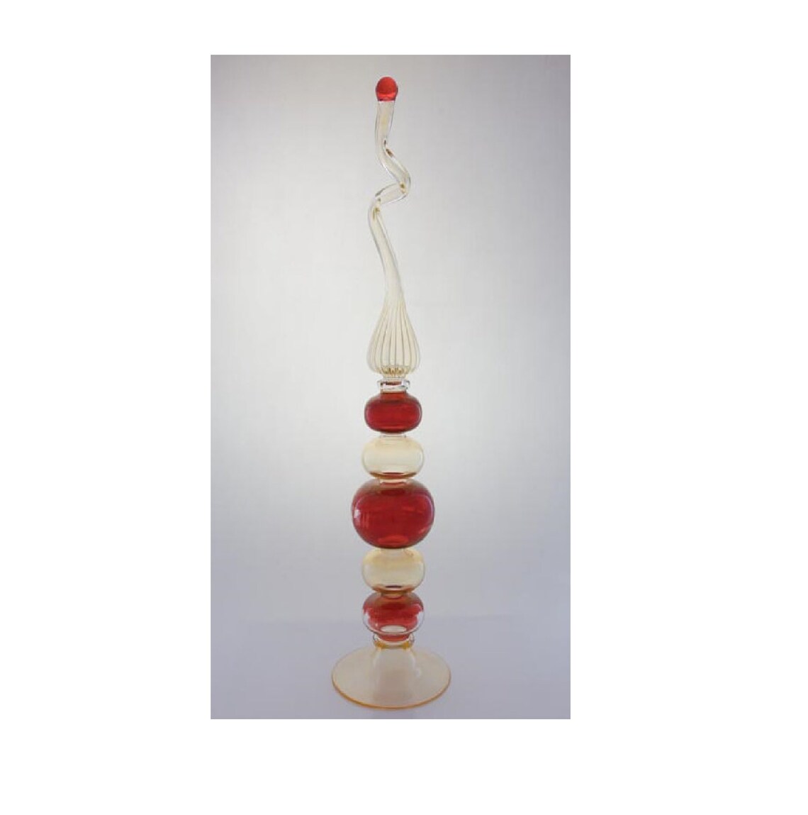 Christmas Tree Topper Ornament Vintage blown Glass Etsy