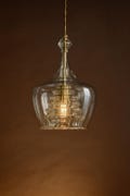 Handmade Glass Blown Pendant Light: Modern Kitchen Island Lighting