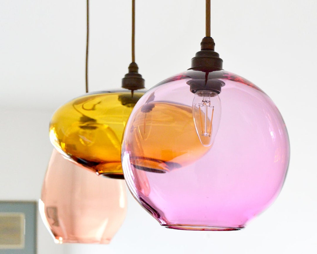 Set of 3 Custom Colors Light Fixtures for Home Decoration Pendant