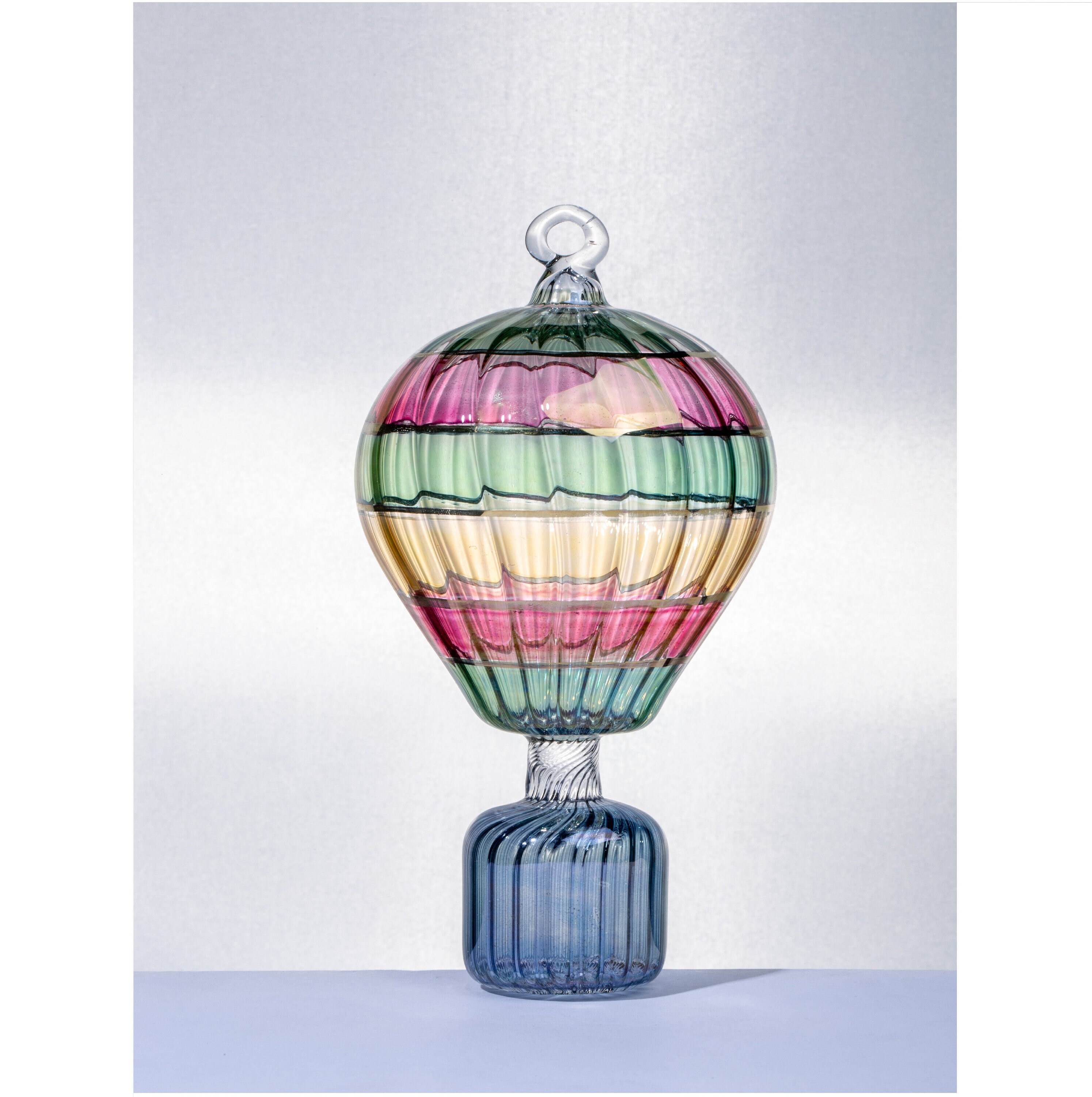 glassblowing Balloon Poppy - Christmas Tree Ornament & Wedding day - Christmas Decorations Rainbow Colors - Custom Color Christmas Ornament