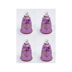 set van 4 of 8 of 12 kerstglazen klokornamenten met aangepaste kleuren en gepersonaliseerde kaart speciaal cadeau gegraveerde ornamenten bd-vorm
