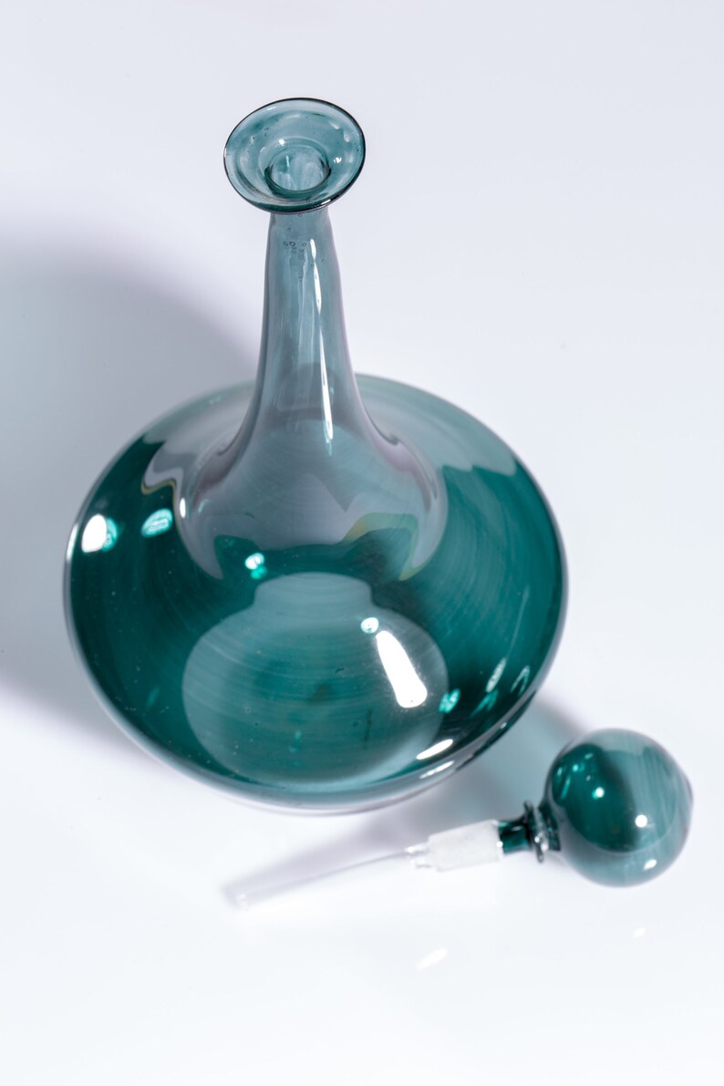 T Blown Glass Large Oversized Perfume Bottle Home Decor Etsy