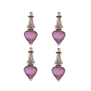 set van 4 of 8 of 12 glazen kerstversieringen met aangepaste kleuren en gepersonaliseerde kaart speciaal cadeau gegraveerde ornamenten en afgezet met goud