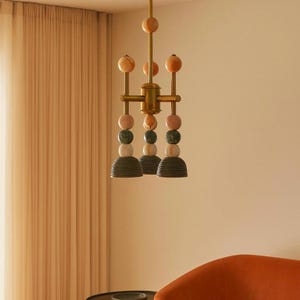 Messing Pendelleuchte: Moderner Handgefertigter Kronleuchter Bild 2