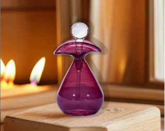 Antique U Blown Perfume Bottle - Fragrance Glass Bottle - Large Over-sized Perfume Bottle - HandMade Home Decor NEW - Oil Fragrance Bottle