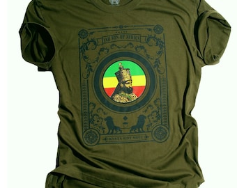 Jah Son of Africa | Haile Selassie I Rasta Got Soul T-shirt Reggae music, Conquering Lion of the Tribe of Judah, unisex tee