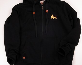 Personalised Afro Vibes Hoodie Dress Reggae King - Live The Way You Love LT7 main image 1