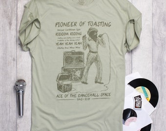 Reggae T-shirt Pioneer of Toasting U-Roy -  sound system, rasta, dub