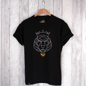 Sound system Lion of Zion t-shirt, Lion face, line art lion, unisex rasta inspired Reggae tee