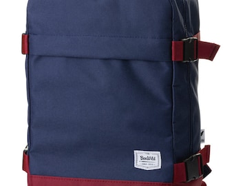 BAGROUPS Bagage Cabine 40x30x20 Wizzair - Sac à Dos Léger Voyage Avion Noir - 25L
