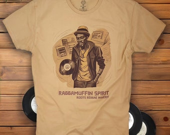 Raggamuffin Spirit Roots Reggae Inherit T-Shirt, Sound System culture