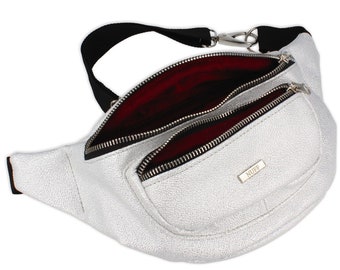 Nuff Sparkle ladies fanny pack - glossy white