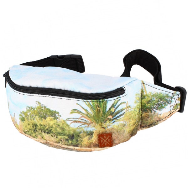 Nuff  bum bag, ladies fanny pack - Palm fullprint