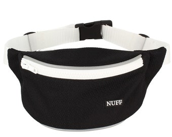 Nuff Kids fanny pack bum bag | Black and white child's waist pack