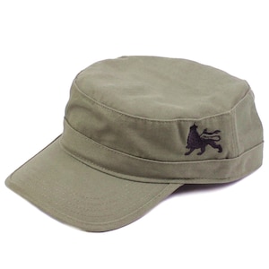 Army flat cap Lion of Judah | olive | Reggae music Rasta movement