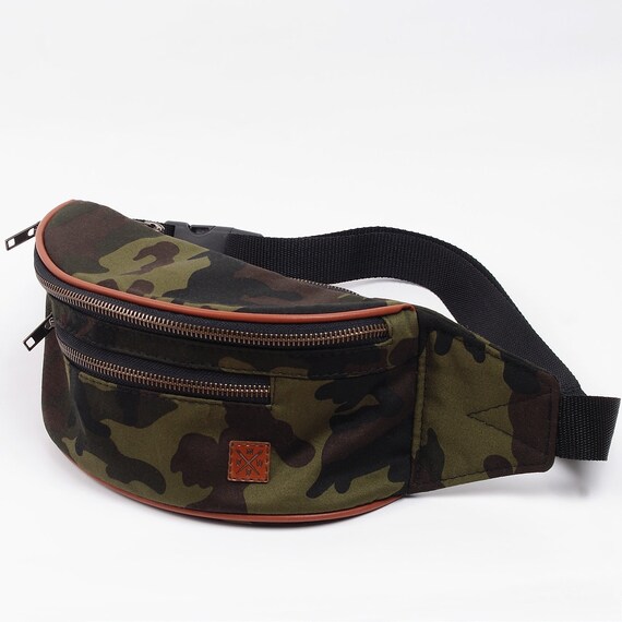 Nuff Hike Oxide Bum Bag Men s Fanny Pack Woodland Camo Etsy Ireland