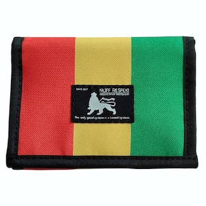 Rasta colors Wallet with Lion of Judah Reggae and Sound System Culture style inspired