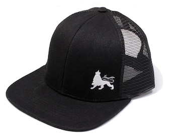 Lion of Judah snapback cap | Roots Reggae Rastafari | Black