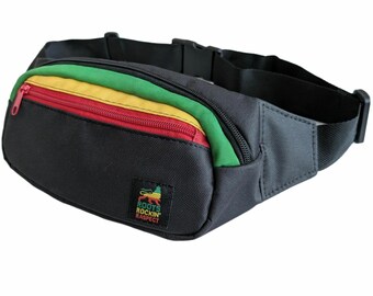 Pinzon Jamaican rasta backpack PINZON Large Unisex Hippie Backpack Woven Canvas Rucksack  main image 3