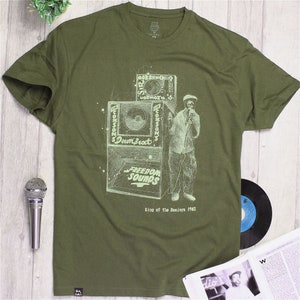 King Stitt - King of the Deejays 1963 - reggae tshirt, sound system, rasta, dub