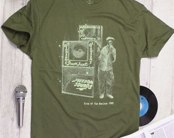 Reggae T-shirt King of the Deejays 1963 King Stitt -  sound system, rasta, dub