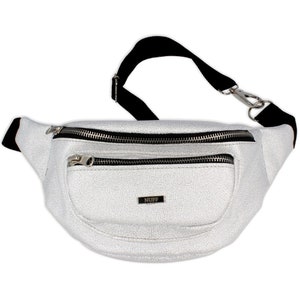 Nuff Sparkle ladies fanny pack glossy white zdjęcie 2