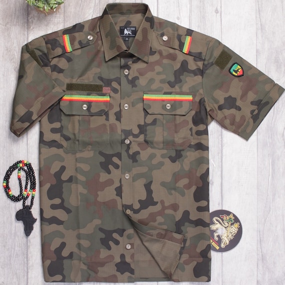 Reggae Shirt - Jah Army Rastafari Reggae Shirt - Jah Army Rastafari