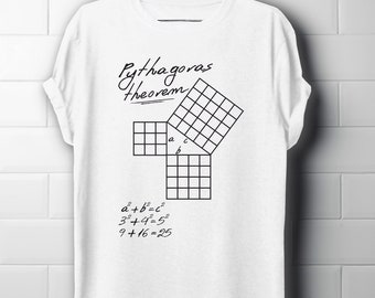 Pythagoras Theorem T-Shirt, Ancient Greek Math Shirt