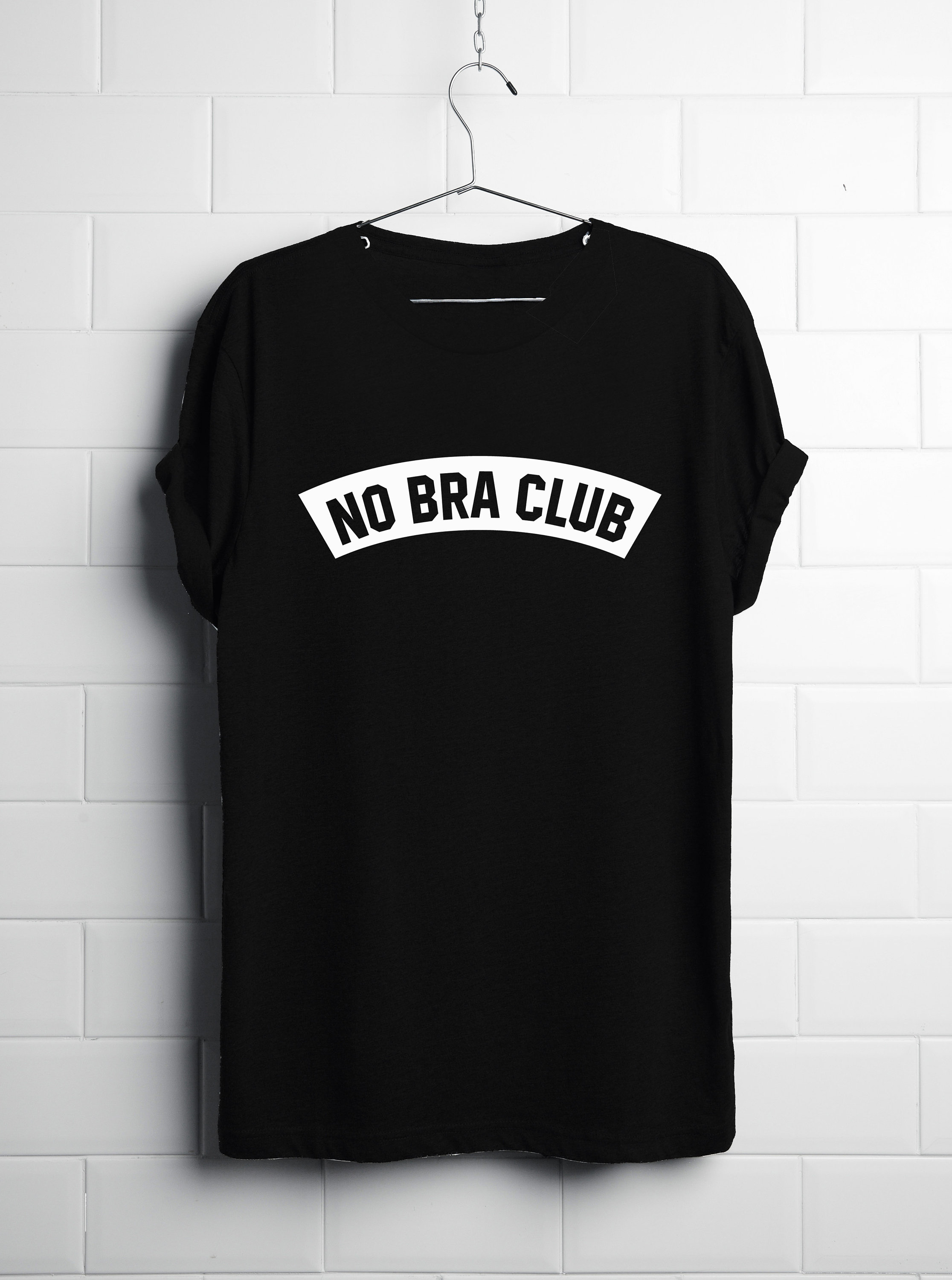No Bra Club Shirt Feminist Women Shirt 