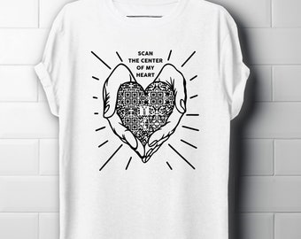 Will you Marry Me? Qr code T-Shirt for Marriage Proposal, Secret Message, Video, Message revealed