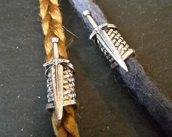 Beard bead hair bead sword Viking Celtic Nordic