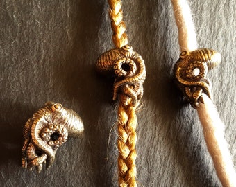 Beard Bead Hair Bead Octopus Dread Bead Hair Jewelry Brass