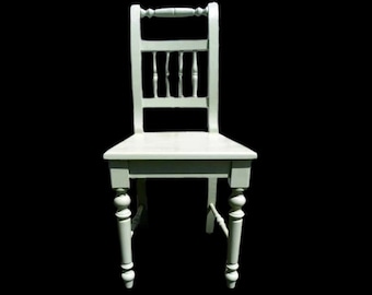 Stuhl, Esszimmerstuhl, Küchenstuhl, Holzstuhl, Landhaus Vintage rustikal Country shabby-chic Stil