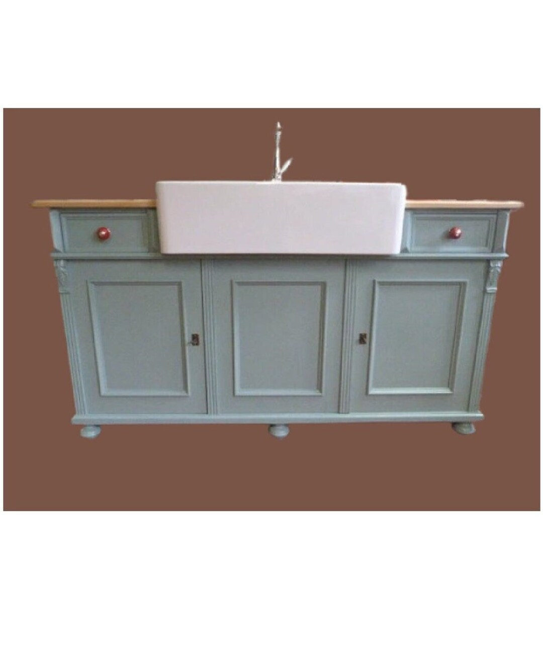 Kitchen Sideboards Freestanding Sinks Solid Wood Country Etsy