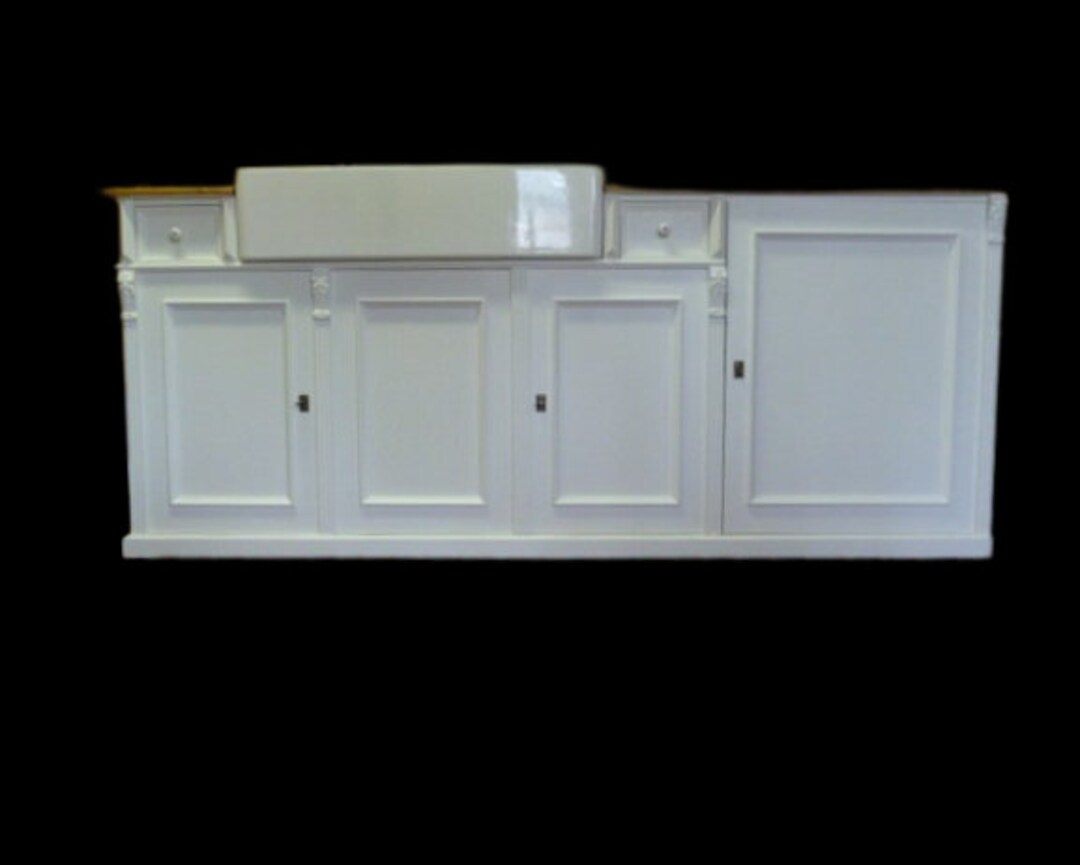 Kitchen Sideboard Freestanding Sink Solid Wood Country Etsy