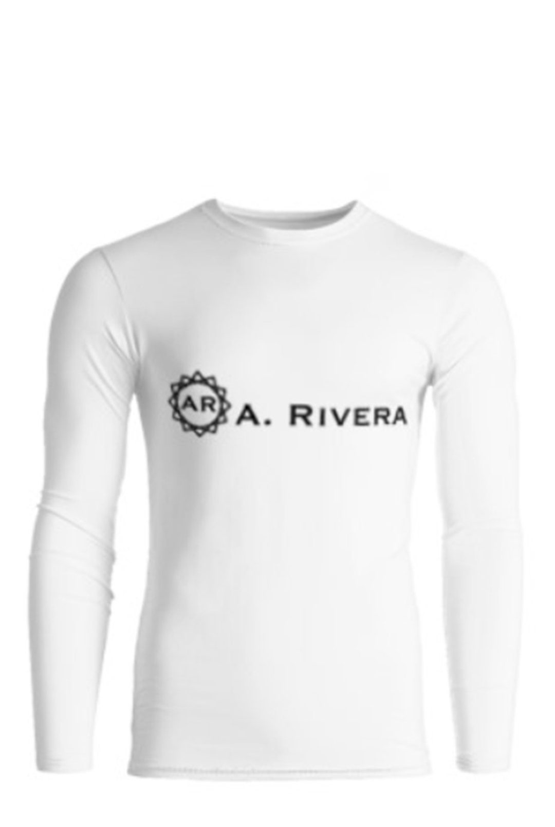 Men's White Long Sleeve Logo Tshirt Etsy