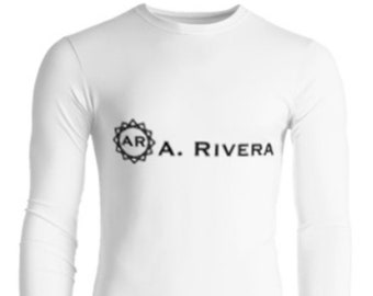 Men's White Long Sleeve Logo T-Shirt