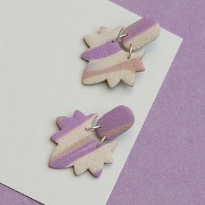 Festliche Statement Ohrringe, Lange Ohrringe, Bunte Handgemachte Ohrringe, Geschenk Freundin, Fimo Ohrringe, Ausgefallener Schmuck Damen
