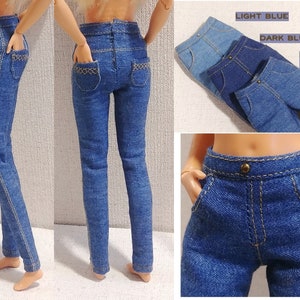 Jeans for 11 inches mtm doll with pockets brb yoga